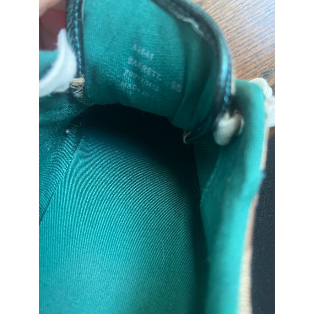 Coach Barrett womens brown signature logo sneakers with green trim Sz. 9 - Picture 7 of 7